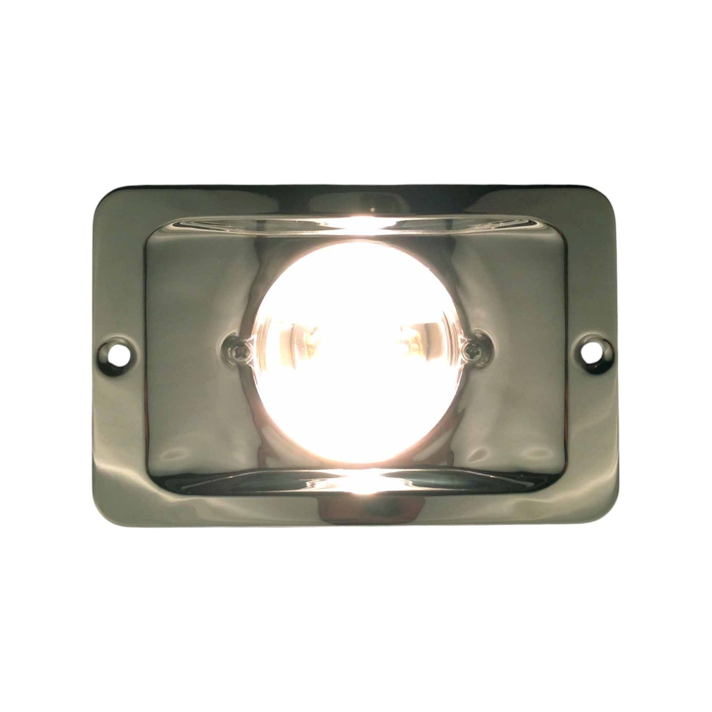 Pactrade Marine Boat Stern Light Rectangular Stainless Steel Splashproof Flush Mount