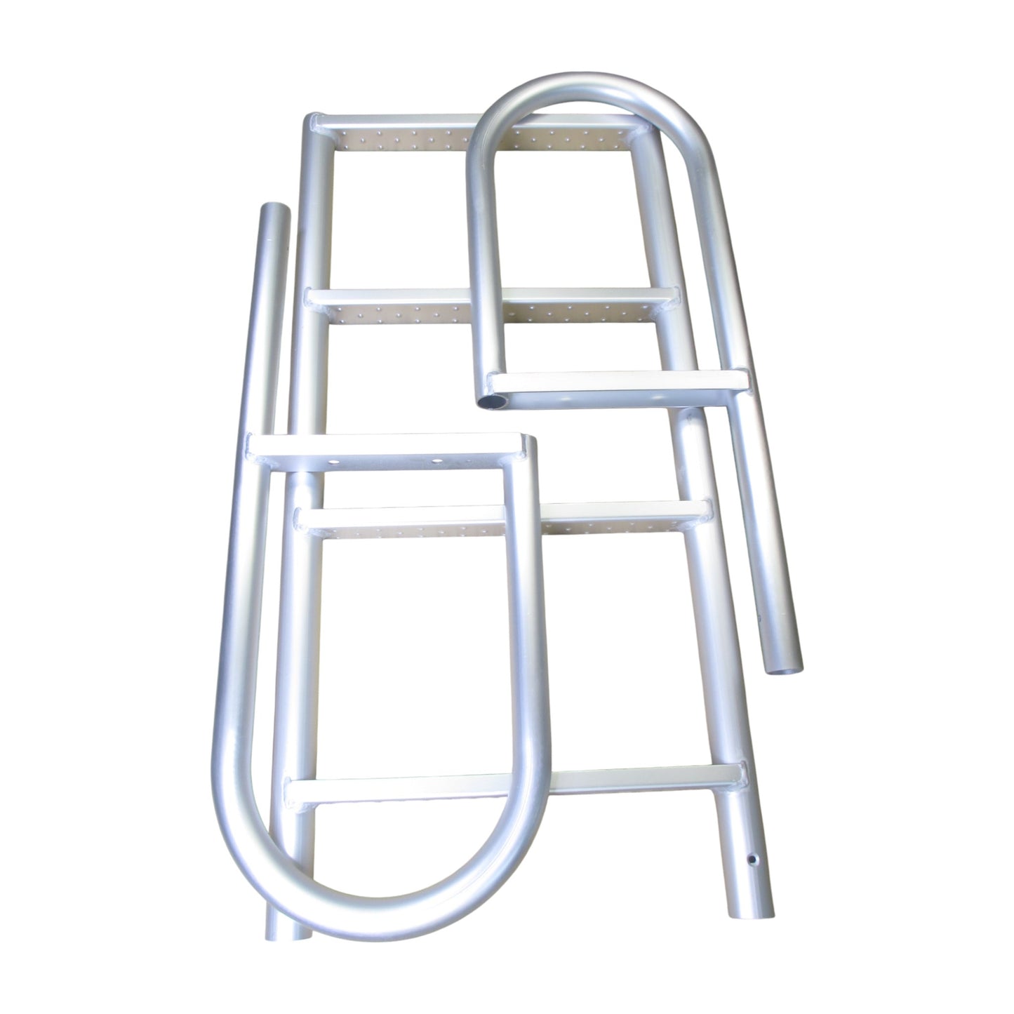 Pactrade Marine Stationary Fixed Dock Ladder Straight 4 Steps 21'' Wide For Seawalls Aluminum Capacity 750lbs