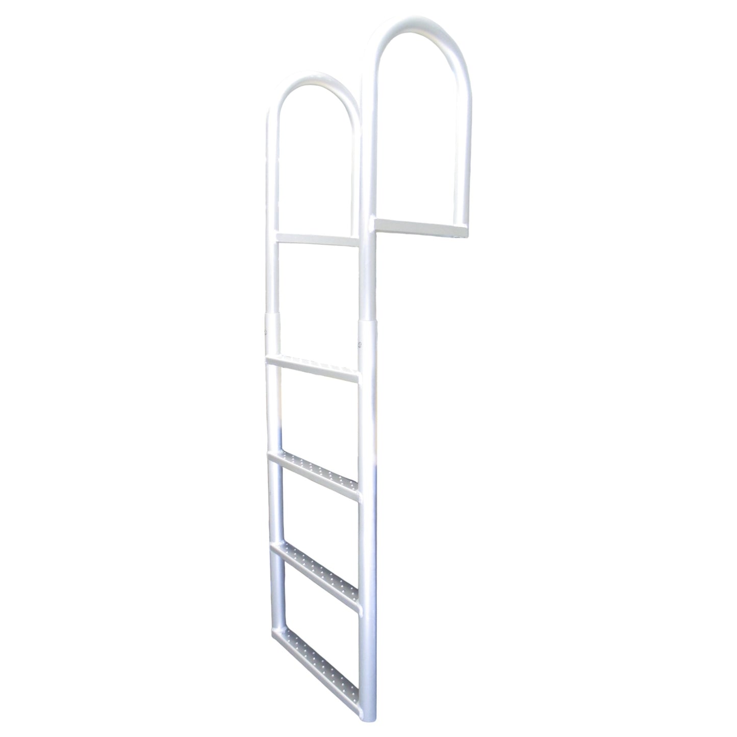 Pactrade Marine Stationary Fixed Dock Ladder Straight 4 Steps 21'' Wide For Seawalls Aluminum Capacity 750lbs