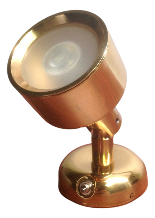 Pactrade Marine Boat LED Swivel Reading Light Polished Brass Interior 140 LUMENS