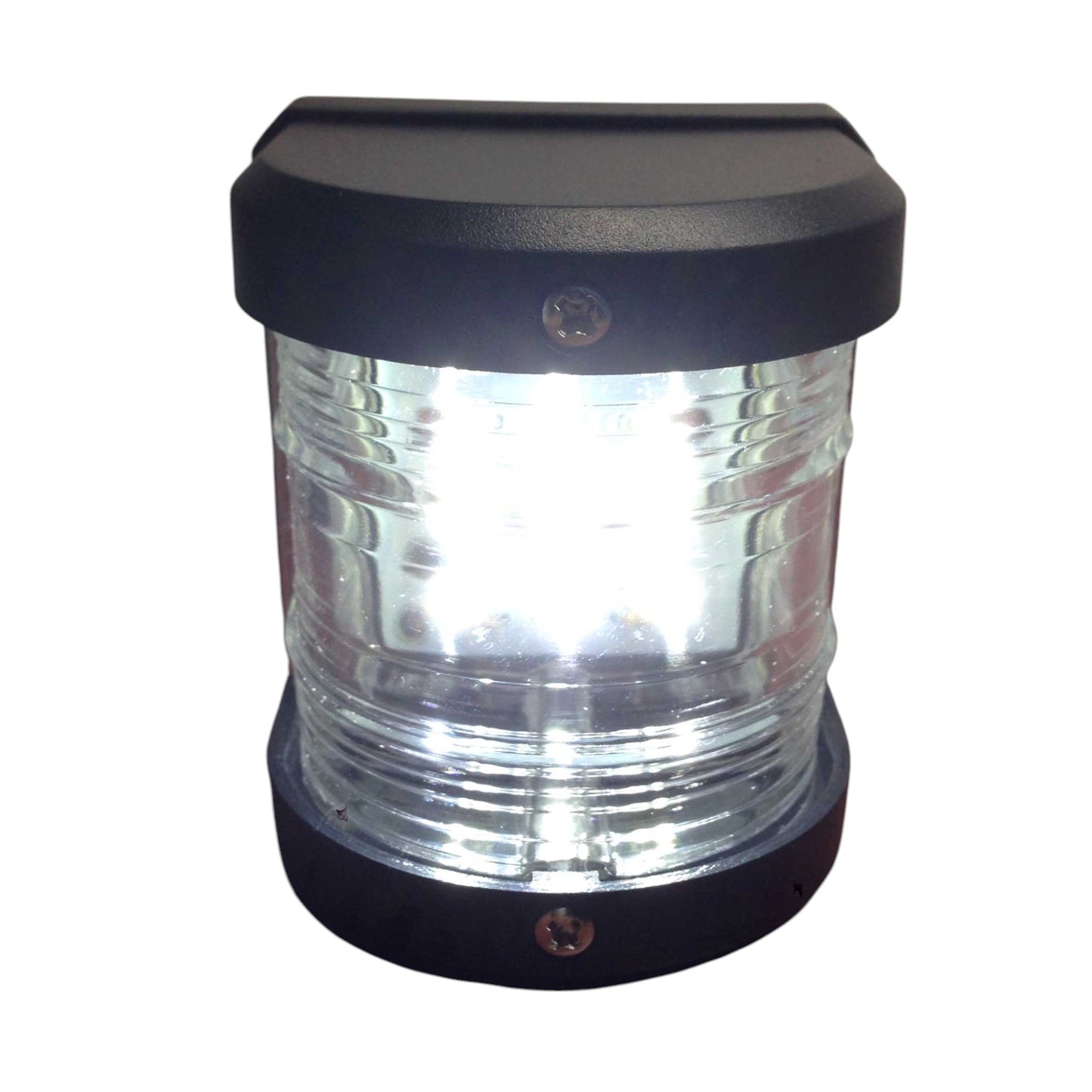 Pactrade Marine Boat Pontoon LED Navigation Light Black ABS Plastic Housing Boats Up to 12M Waterproof IP:66 Surface Mount 2NM (Masthead)