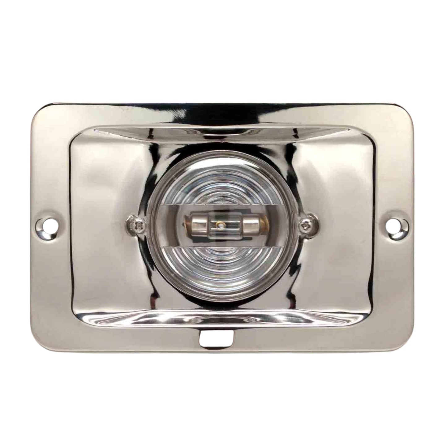 Pactrade Marine Boat Stern Light Rectangular Stainless Steel Splashproof Flush Mount