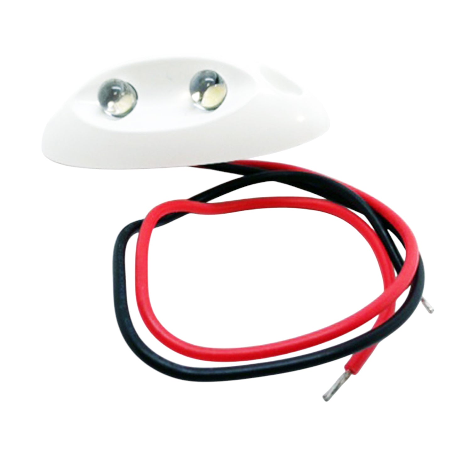 Pactrade Marine Boat White LED Courtesy Light Cool White 12V 0.23W Plastic 30 Deg Beam