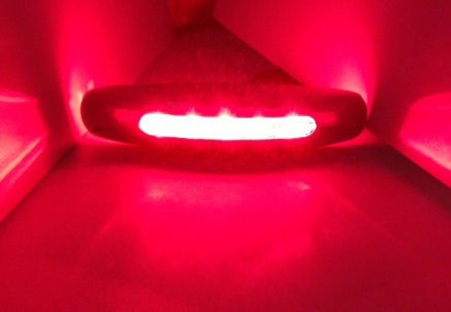 Pactrade Marine Boat Red Color LED Courtesy Light Surface Mount Chrome Plated Zinc