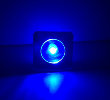 Pactrade Marine Boat LED Mini Blue Square Button Courtesy Light