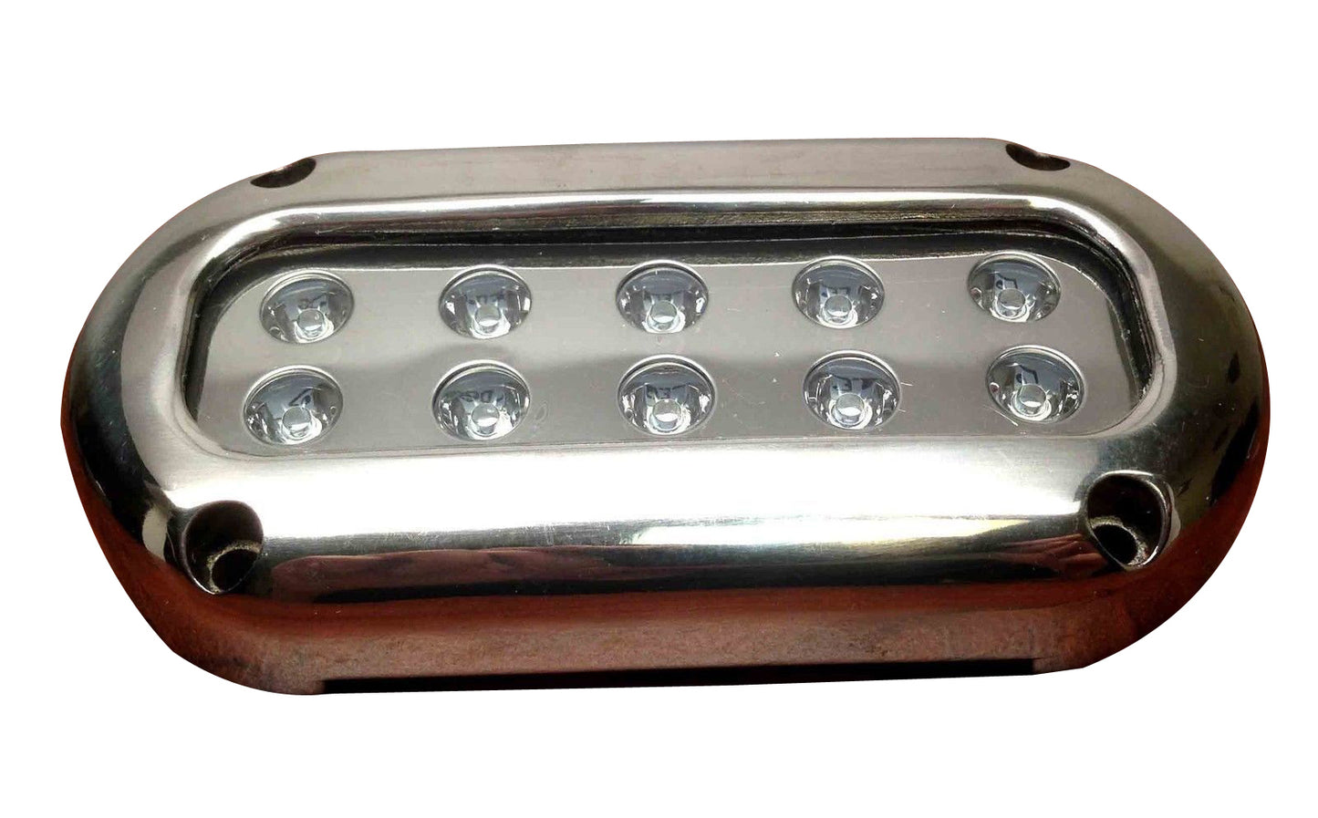 ULTRA BRIGHT WHITE LED STAINLESS STEEL UNDERWATER LIGHT SURFACE MOUNT