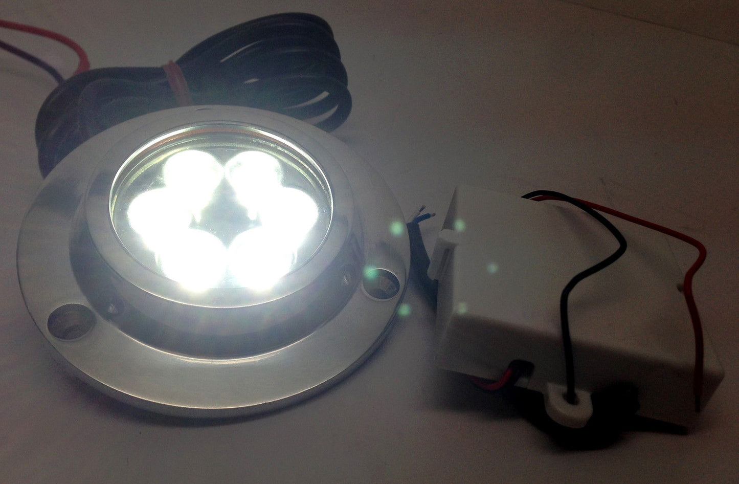 SUPER BRIGHT S.S.316 MARINE WHITE UNDERWATER LIGHT BOAT 6 LED 14W FISHING