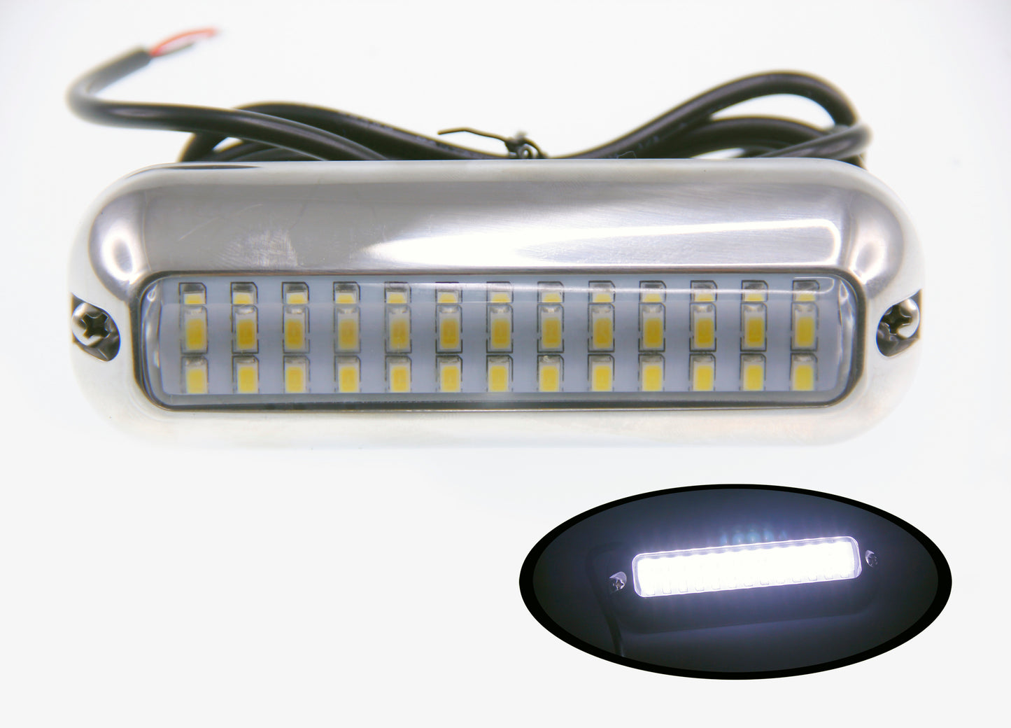 Pactrade Marine Pontoon Boat S.S.316 Cool White LED Underwater Light 416 LM