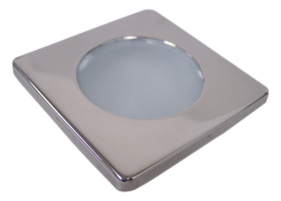 RV LED HIGH POWER SQUARE CEILING LIGHT STAINLESS STEEL FLUSH MOUNT