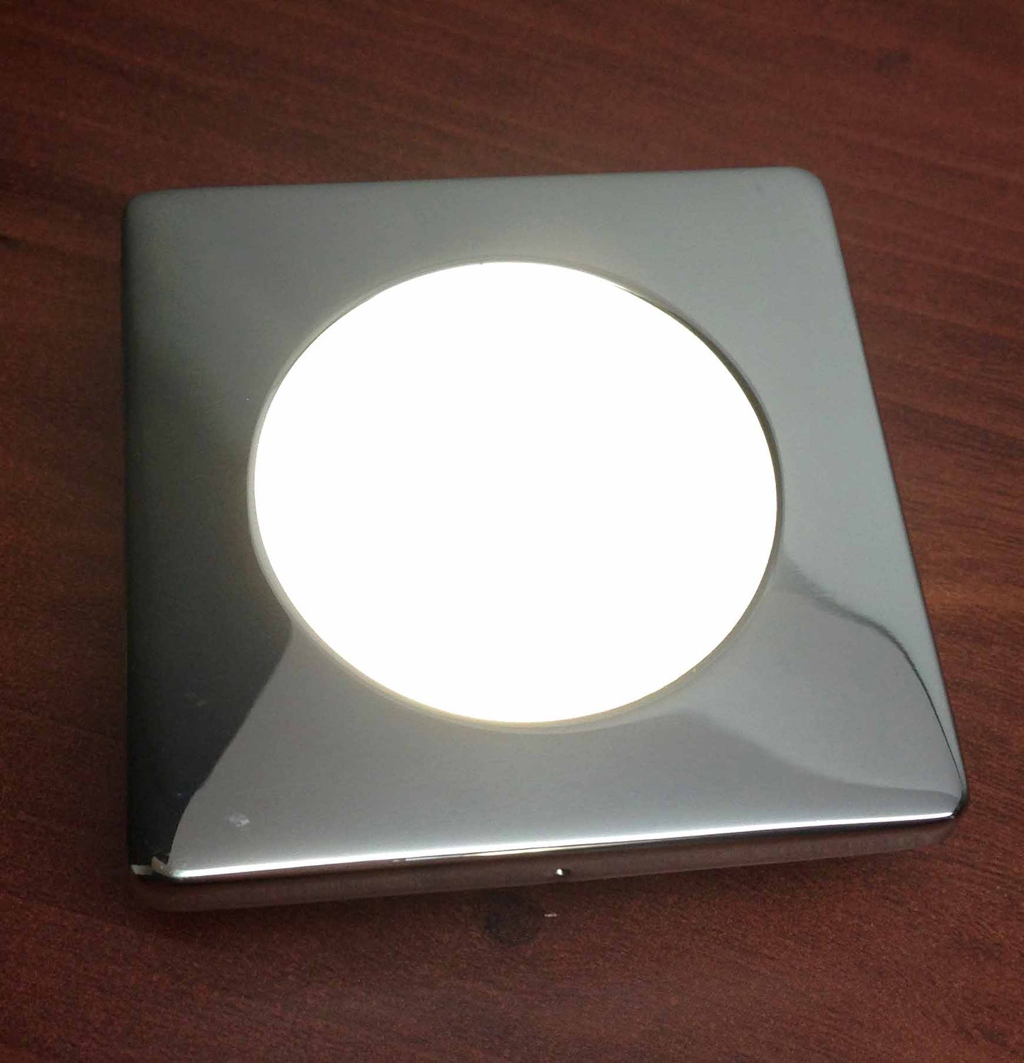 RV LED HIGH POWER SQUARE CEILING LIGHT STAINLESS STEEL FLUSH MOUNT