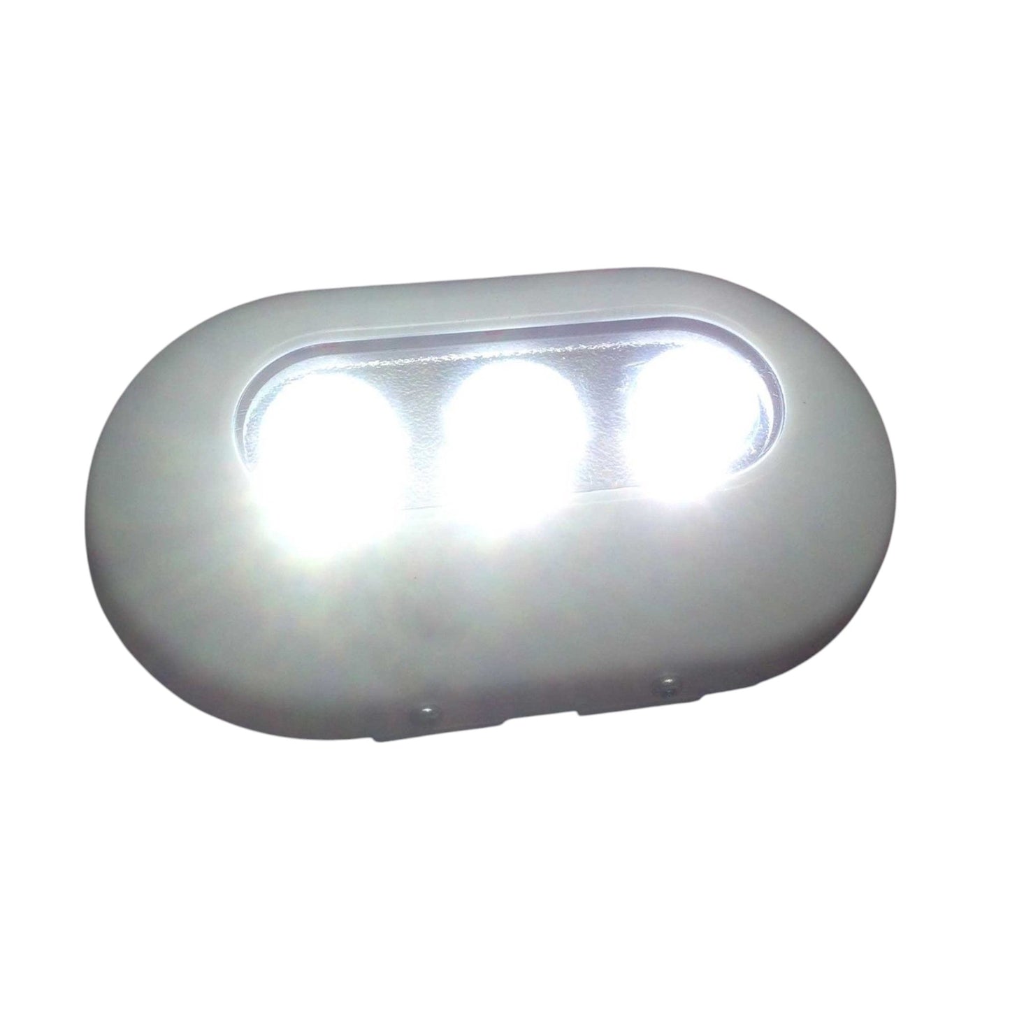 Pactrade Marine Super Bright Polymer Oval Marine White Underwater Light Boat 3 LED 6W Fishing