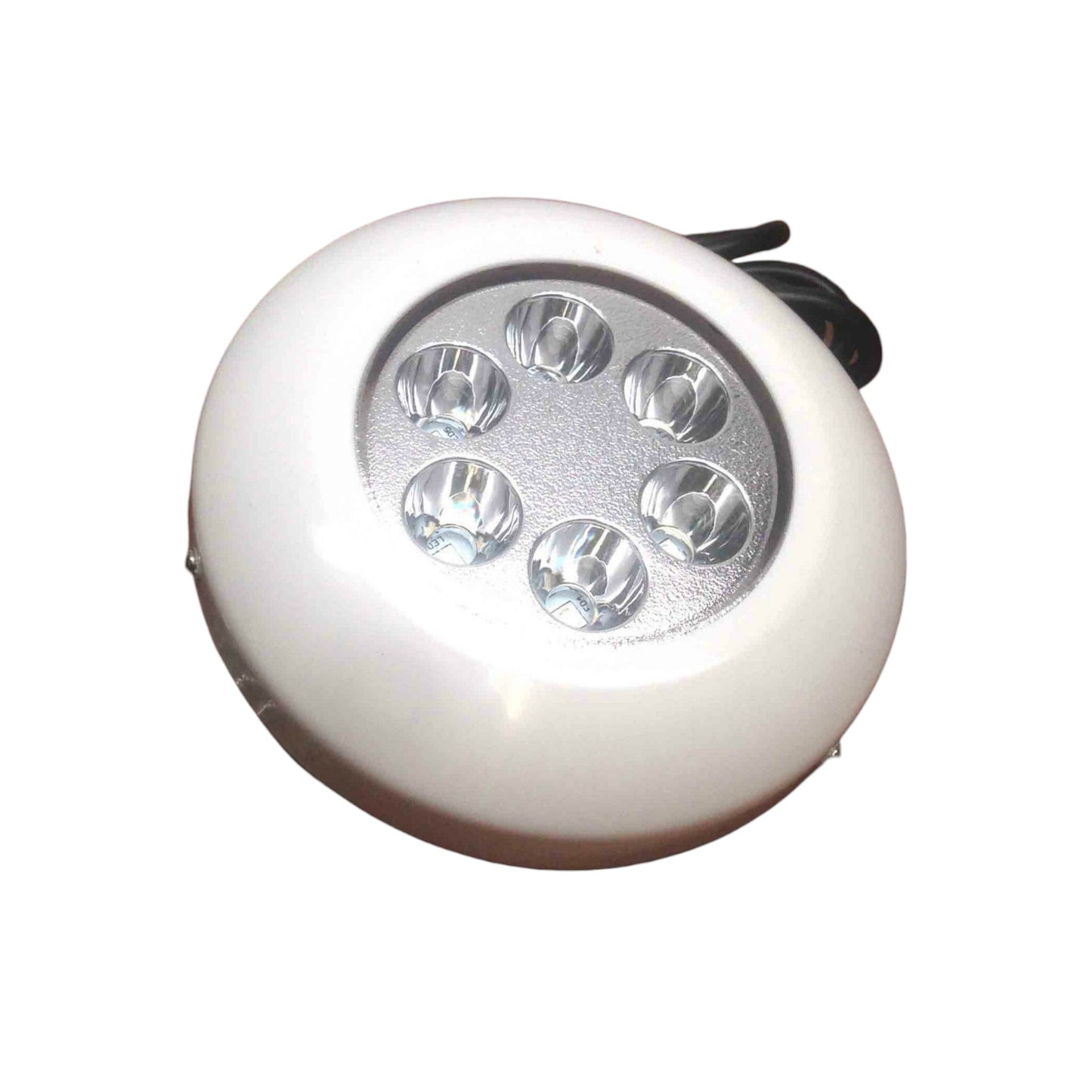 Pactrade Marine Super Bright Round Polymer Marine White Underwater Light Boat 6 LED 12W Fishing