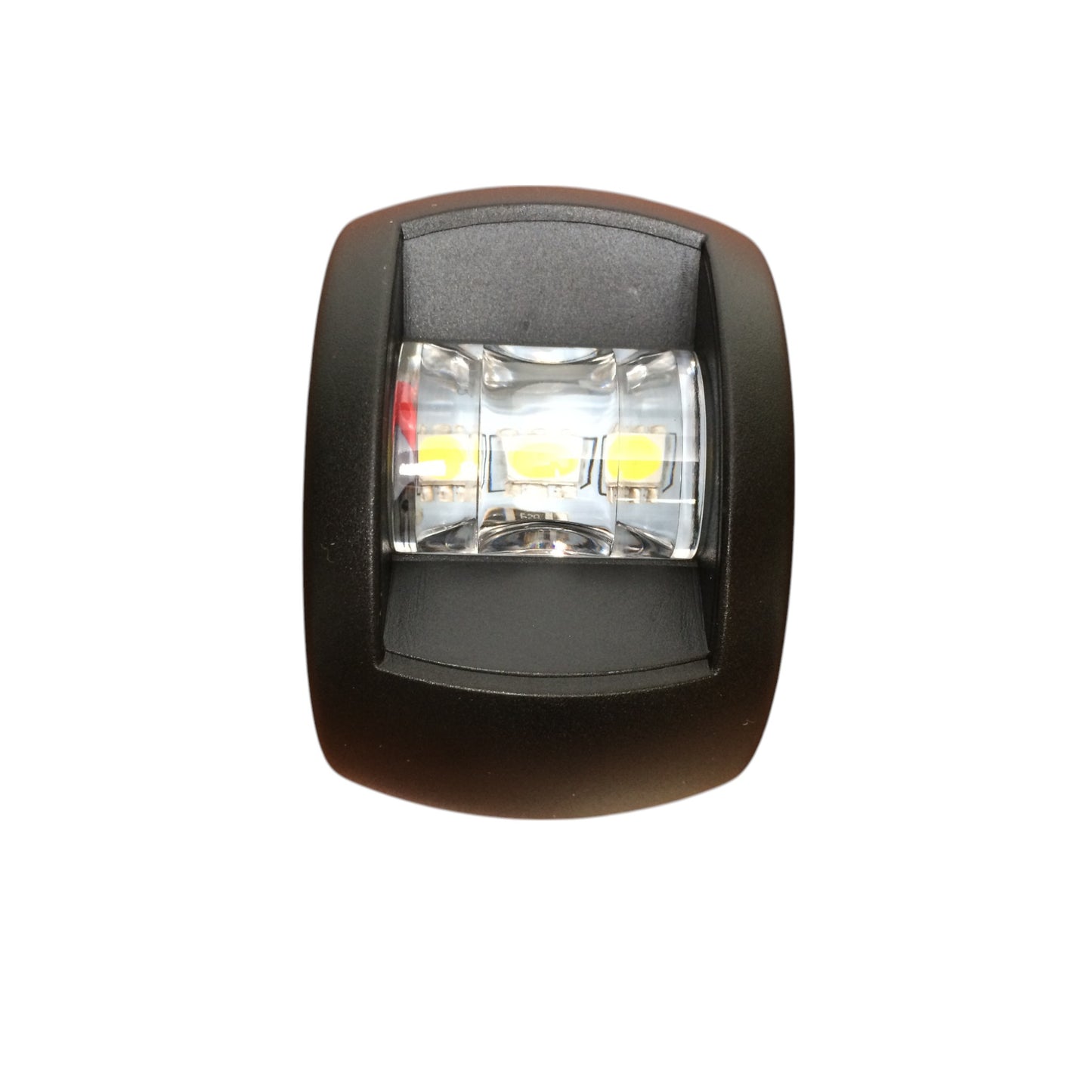 Pactrade Marine Boat White Stern Navigation Light Black PC Housing 2NM 12V 76LM IP66 1W