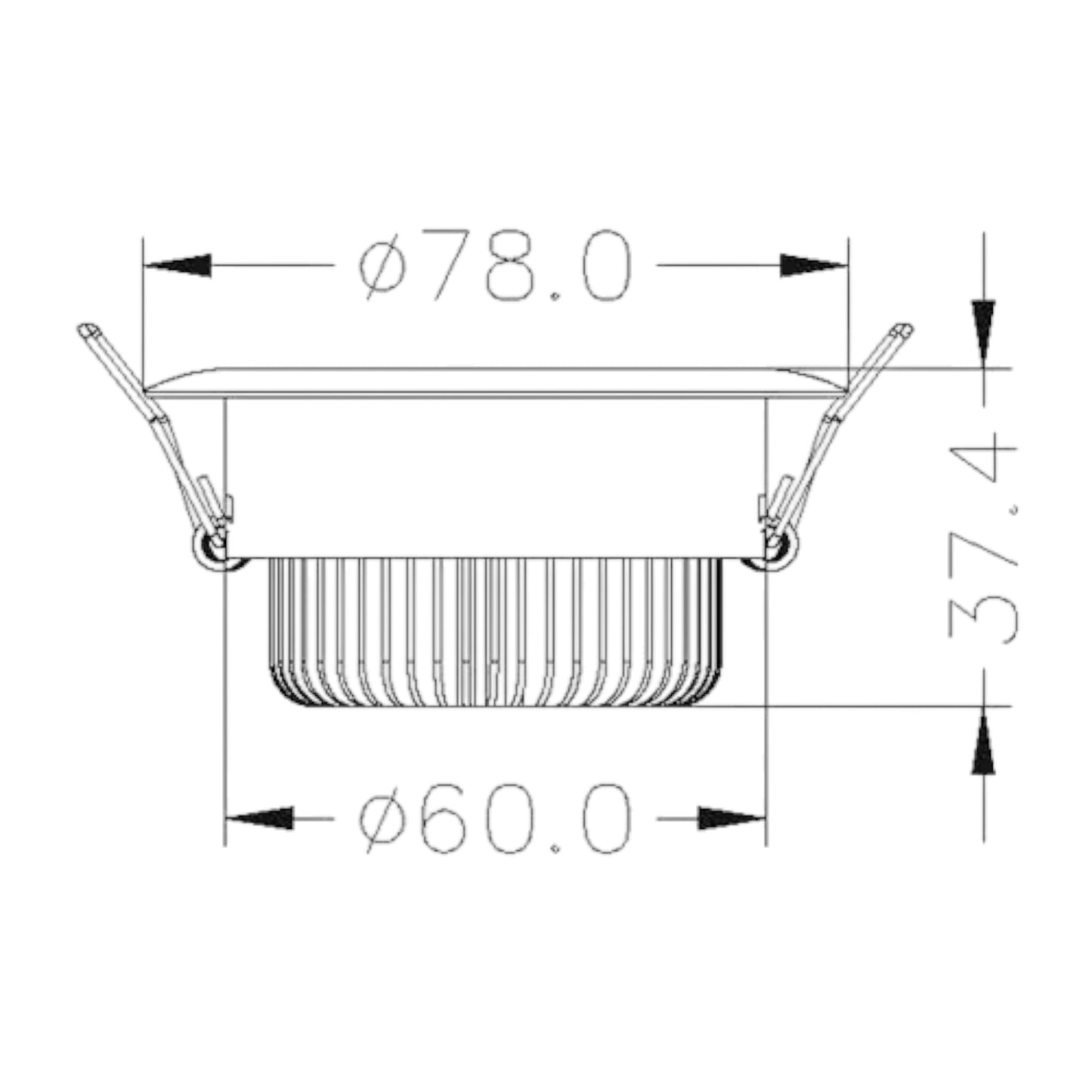 Pactrade Marine Boat LED Stainless Steel Ceiling Light ODM