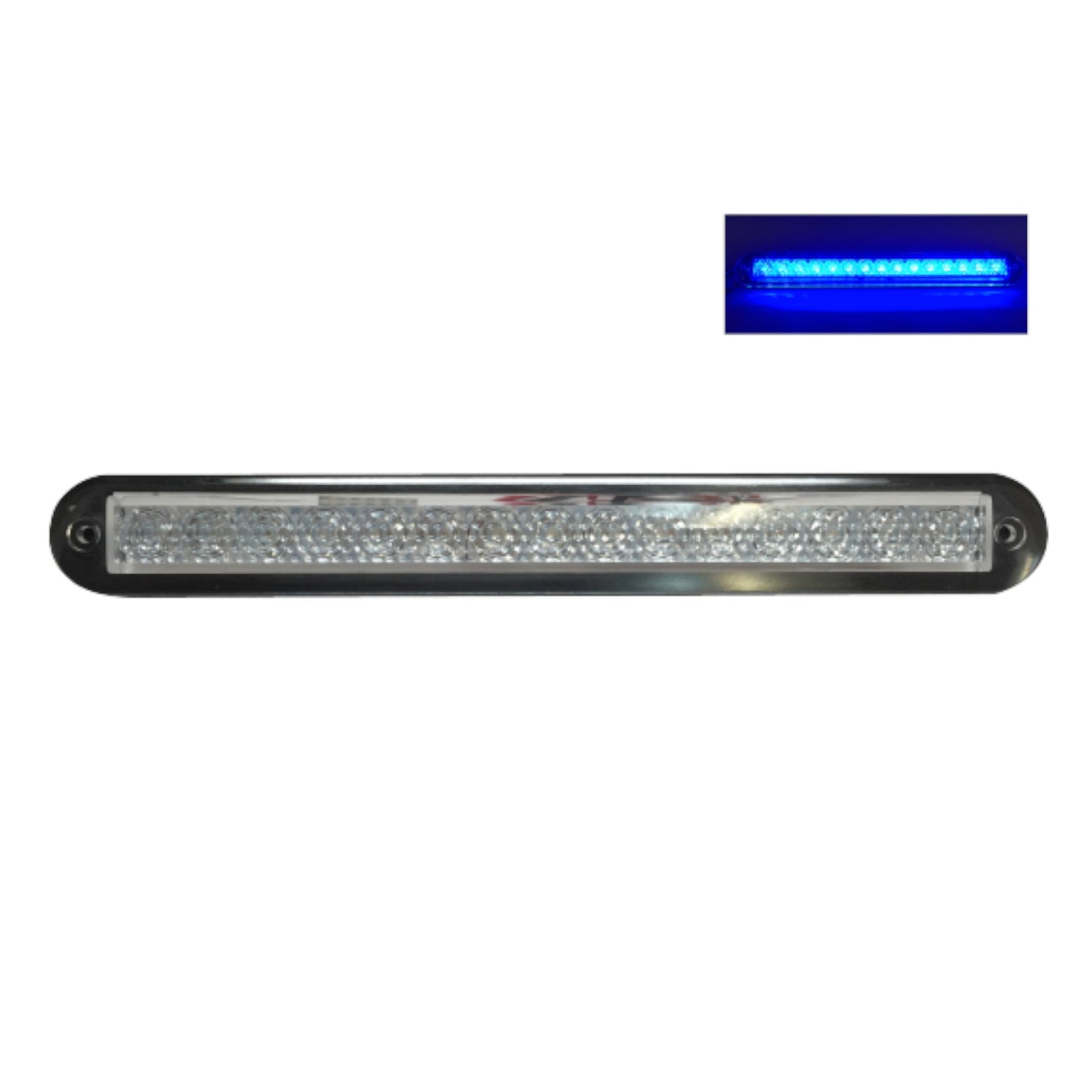 Pactrade Marine Boat Blue LED Strip Light 23LM Flush Mount 12V 3W IP67 4500K 7.9"X0.9"