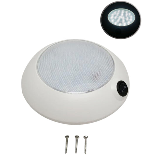 Pactrade Marine Boat RV Car TrucK LED Dome Light Warm White Surface Mount 12V