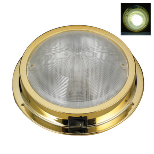 Pactrade Marine Boat Ceiling LED Light Dome Gold Plated ABS Plastic ODM