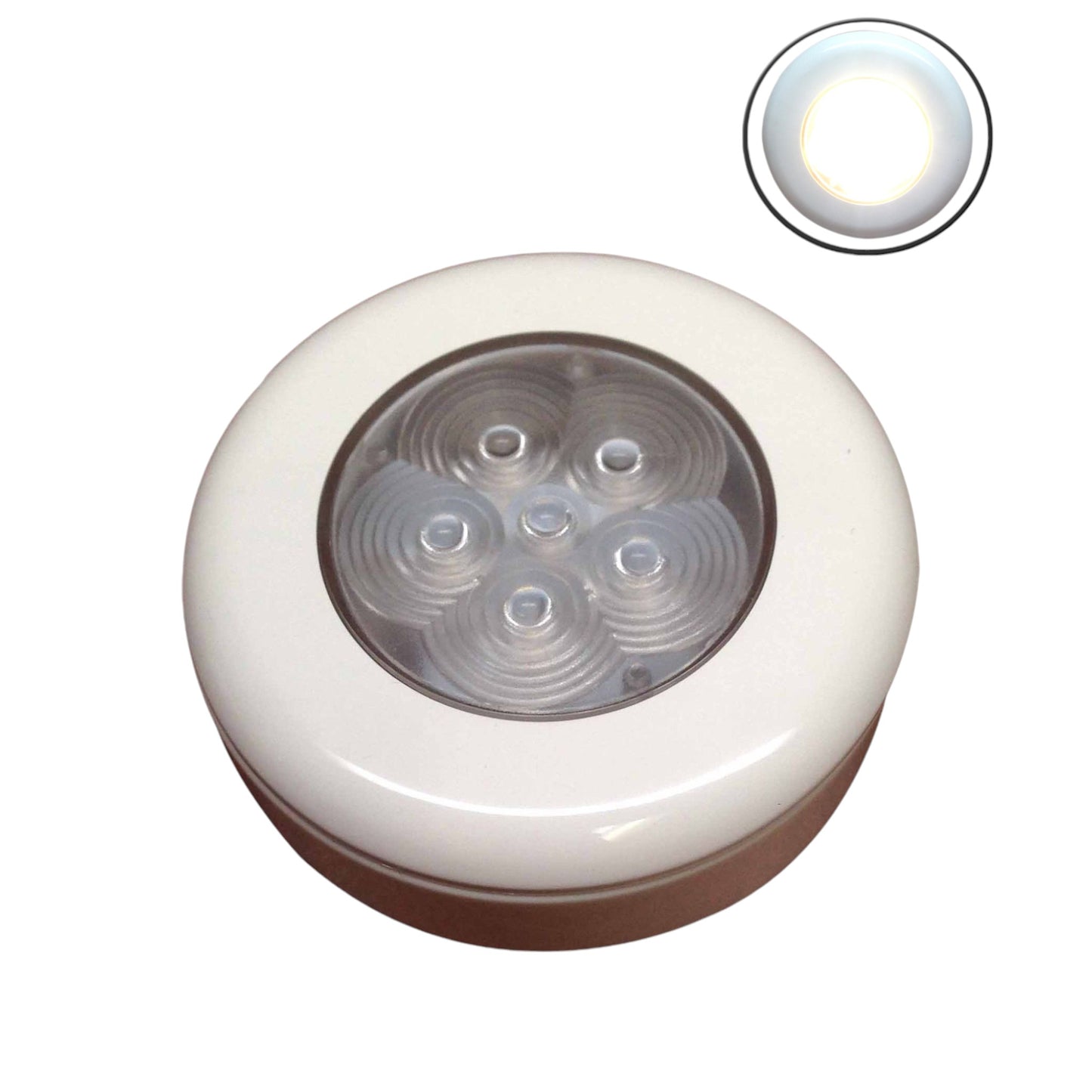 Pactrade Marine Boat 6 LED Warm White Ceiling Courtesy Light Plastic Flush & Surface