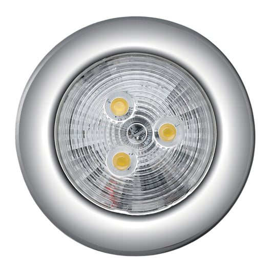 Pactrade Marine Boat Bright Slim LED Ceiling Light SS304 PC Lens Warm White Interior