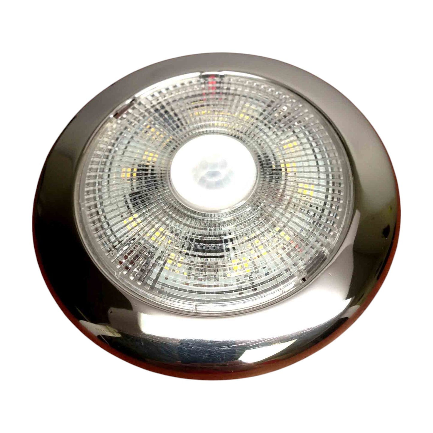 Pactrade Marine Bright Slim LED Stainless Steel Ceiling Light with Motion Sensor, 12V DC