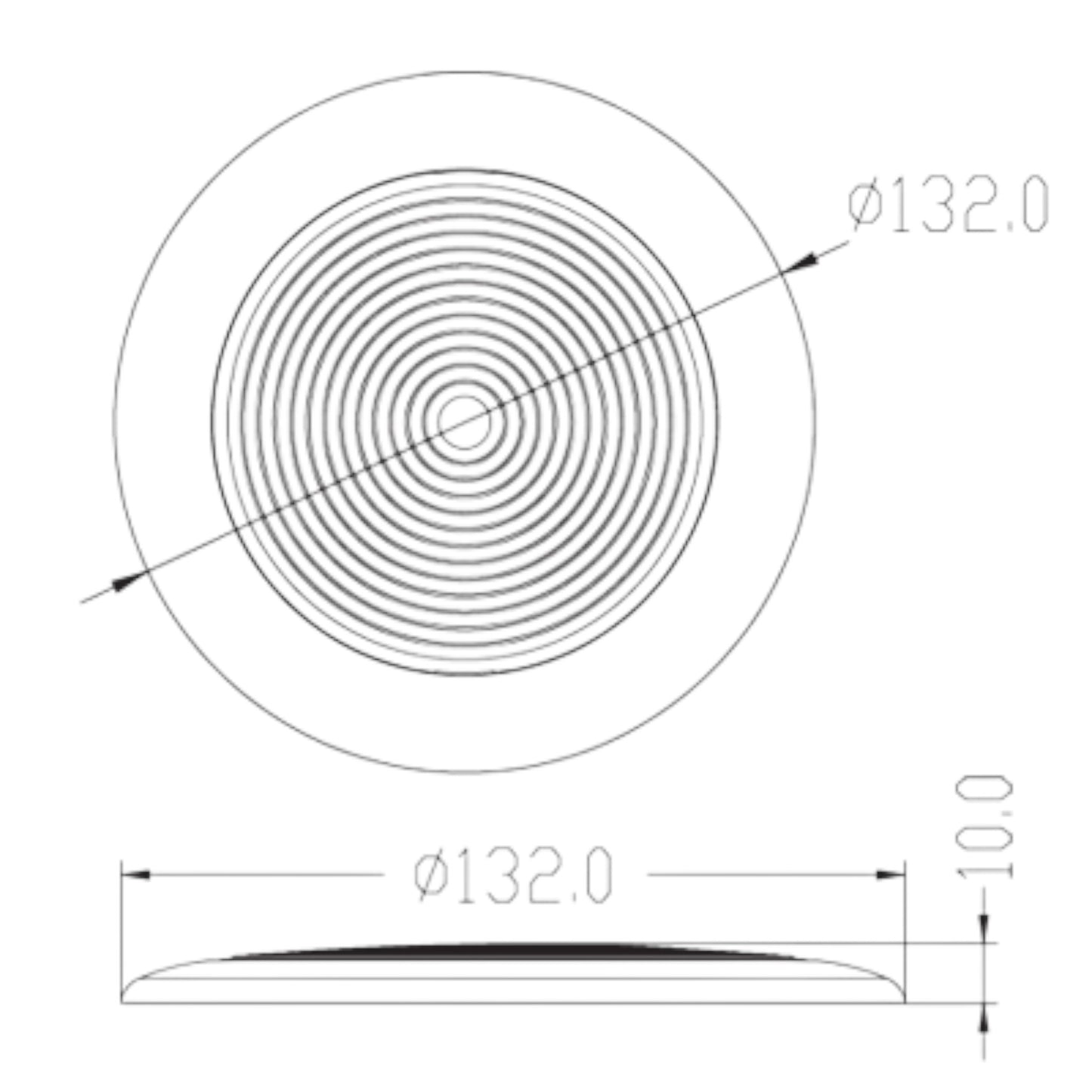 Pactrade Marine Boat LED Bright Super Slim Ceiling Light ODM Surface Mount Easy Install