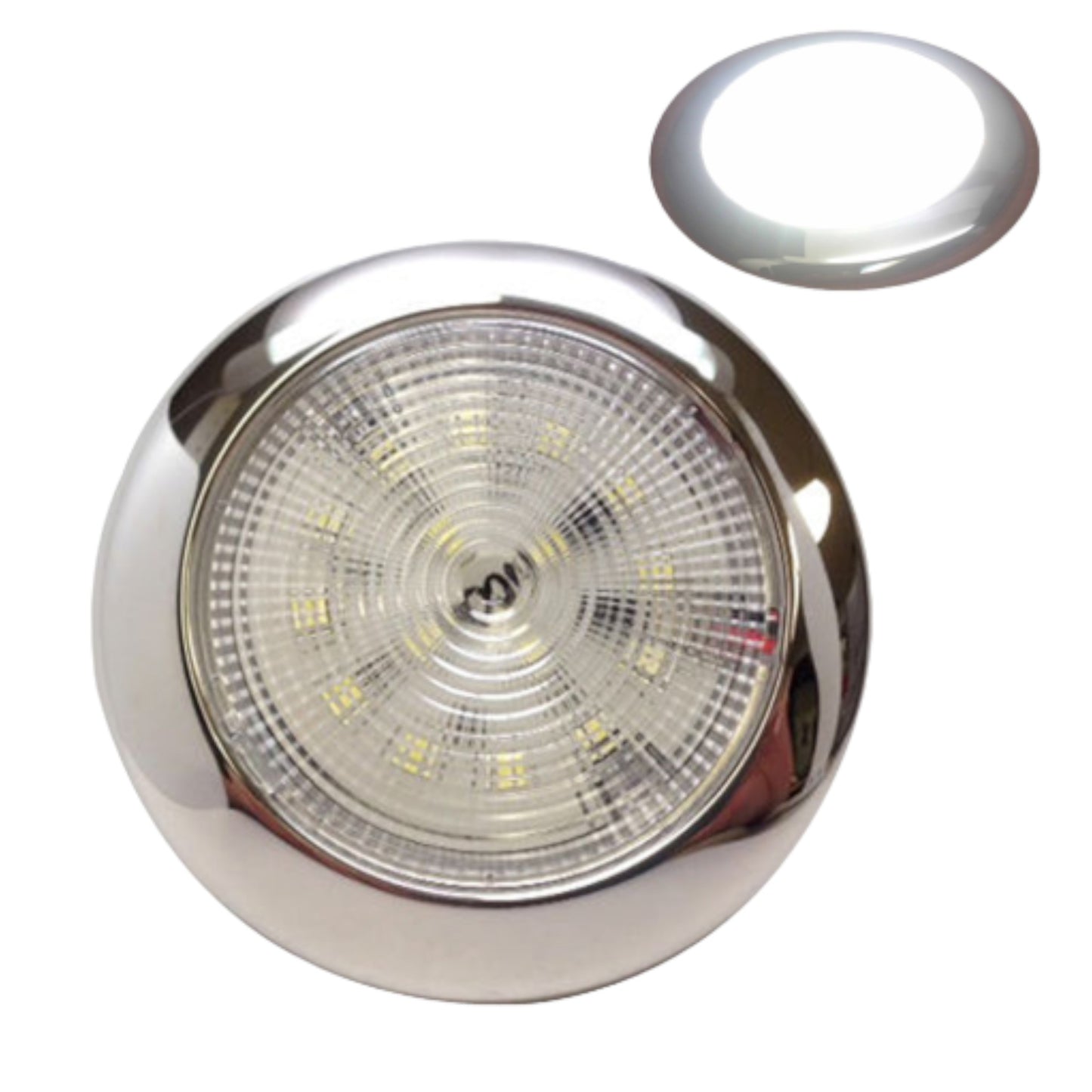 Pactrade Marine Boat LED Bright Daylight Slim Ceiling Light ODM Polished Stainless Steel