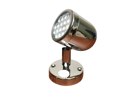 STAINLESS STEEL 304 READING LIGHT MARINE BOAT 3.1W DAYLIGHT WHITE ON 12V 154LM