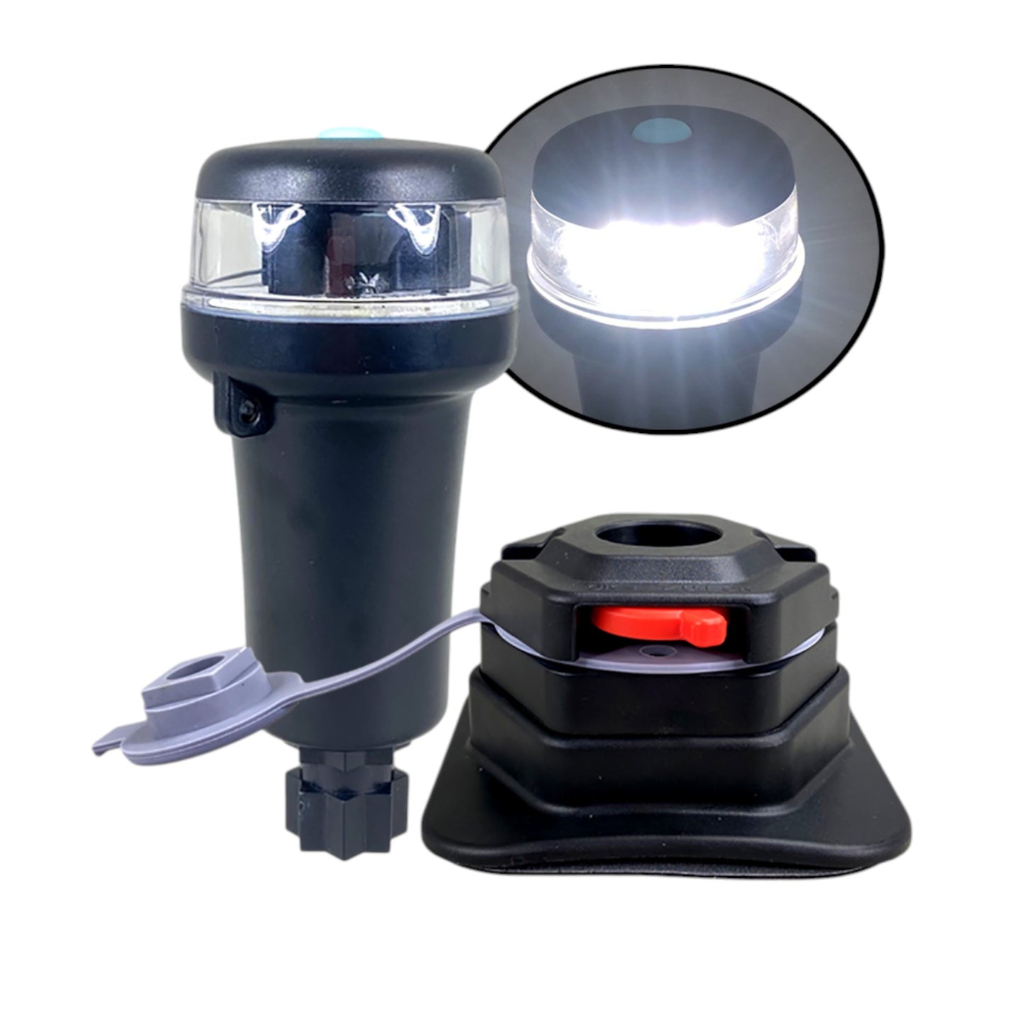 Pactrade Marine Boat LED 3A Battery White All Round Navigation Light Cleatport