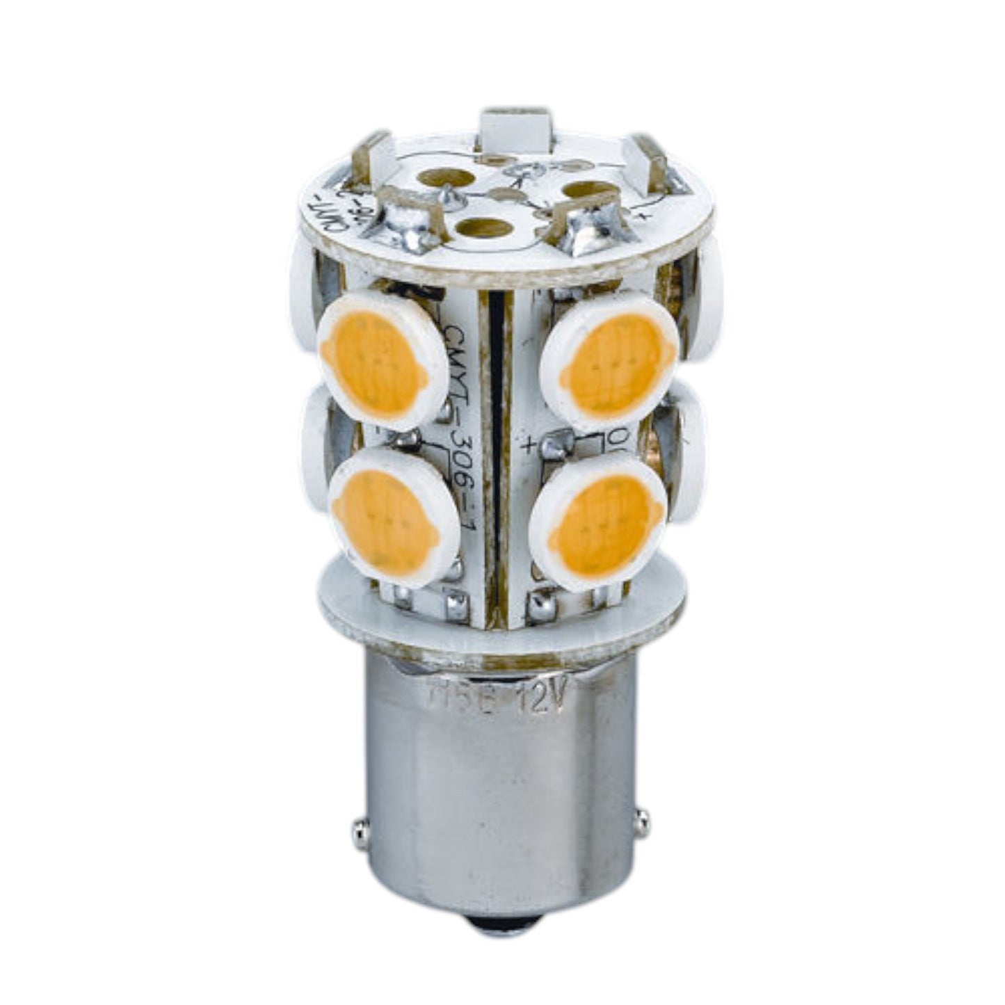 Pactrade Marine RV Auto Trailer LED Bulb B15D High Power Double Contact Non Parallel Pins