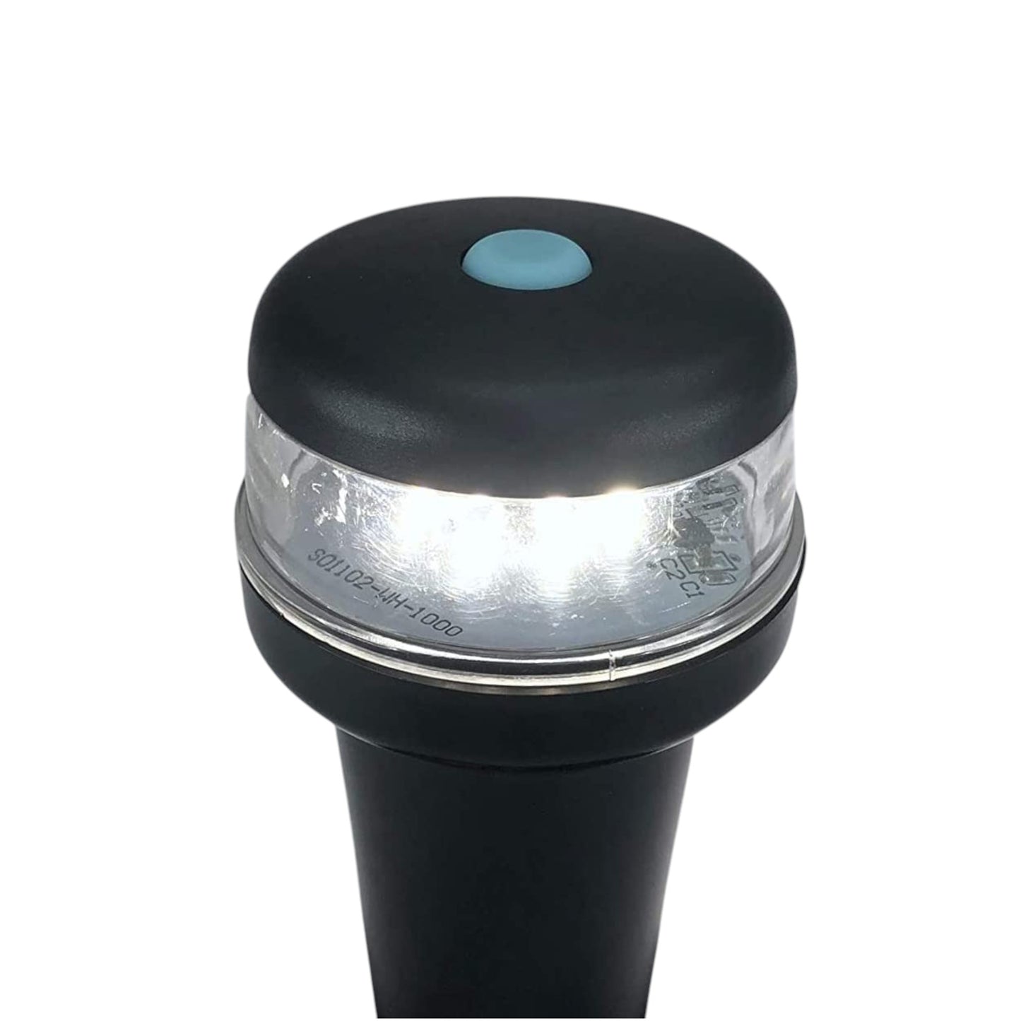 Pactrade Marine Black Housing Button Navigation Light Various Modes Magnetic Base Surface Mount LED AAA Battery Operated IP:67 CE RoHS Certified (Nature White)