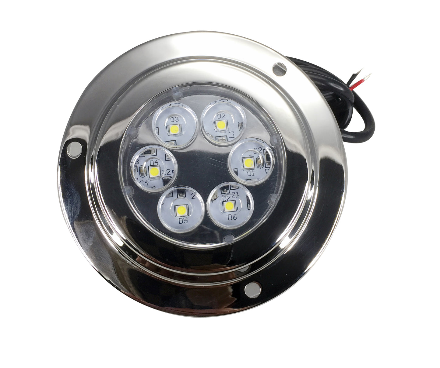 Pactrade Marine Boat SS316 LED White 6 x 2 W Underwater Light 10-30V IP 68