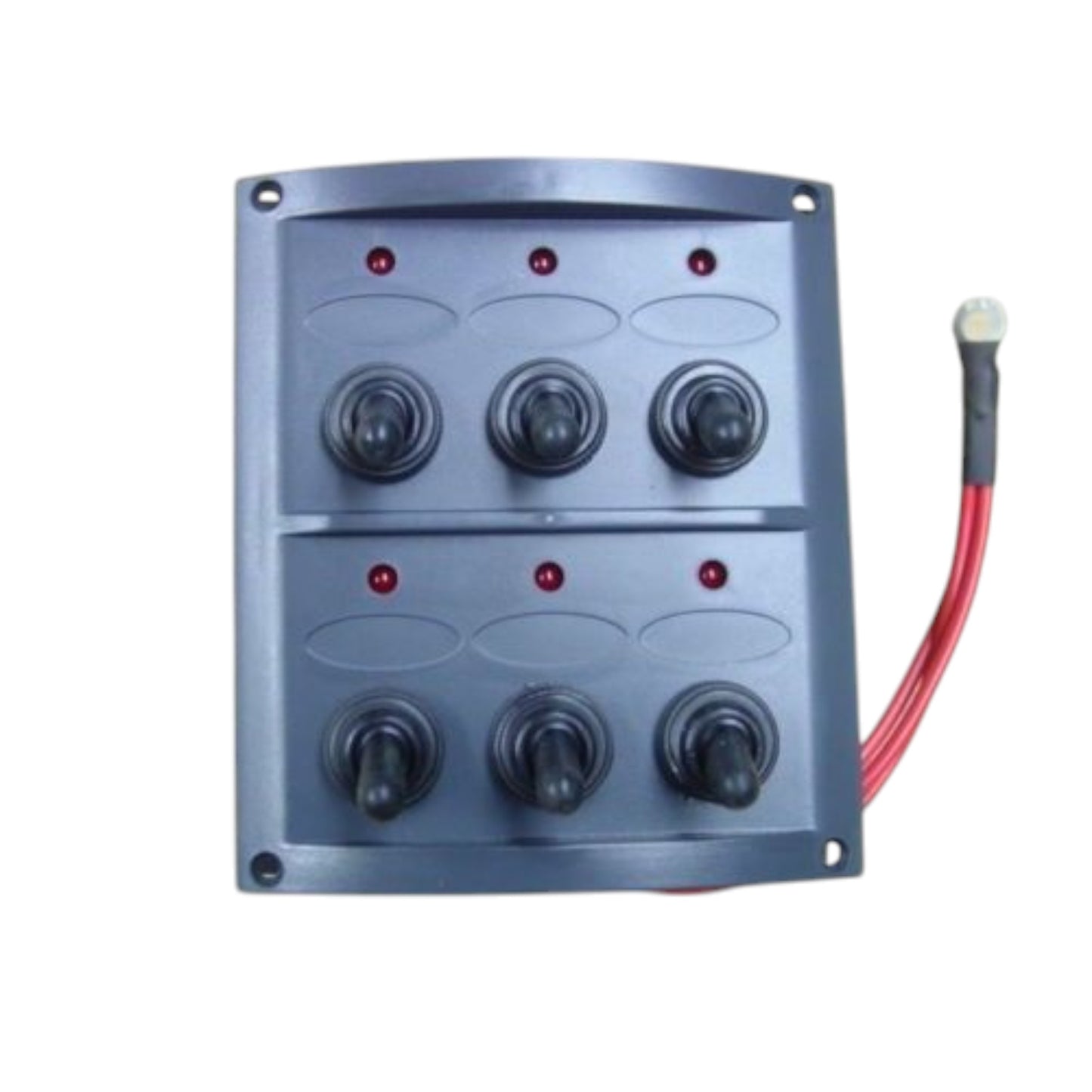 Pactrade Marine Boat 6 Gang Splashproof Switch Panel with Light Indicator