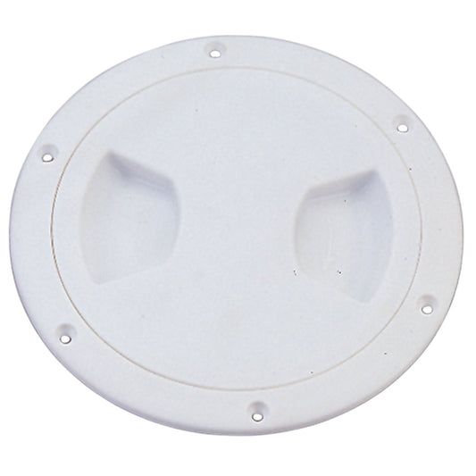 Pactrade Marine Boat White Plastic Deck Plate 6"D Waterproof Inspection Bayonet Type