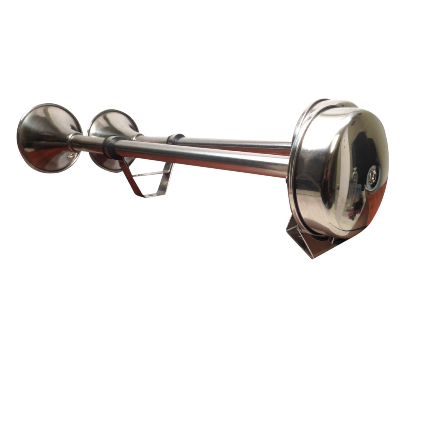 Pactrade Marine Boat Stainless Steel Dual Trumpet Horn 12V Heavy Duty