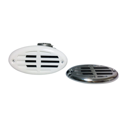 Pactrade Marine Boat SS304 Compact Drop-in Hidden Electric Horn 1 White 1Silver