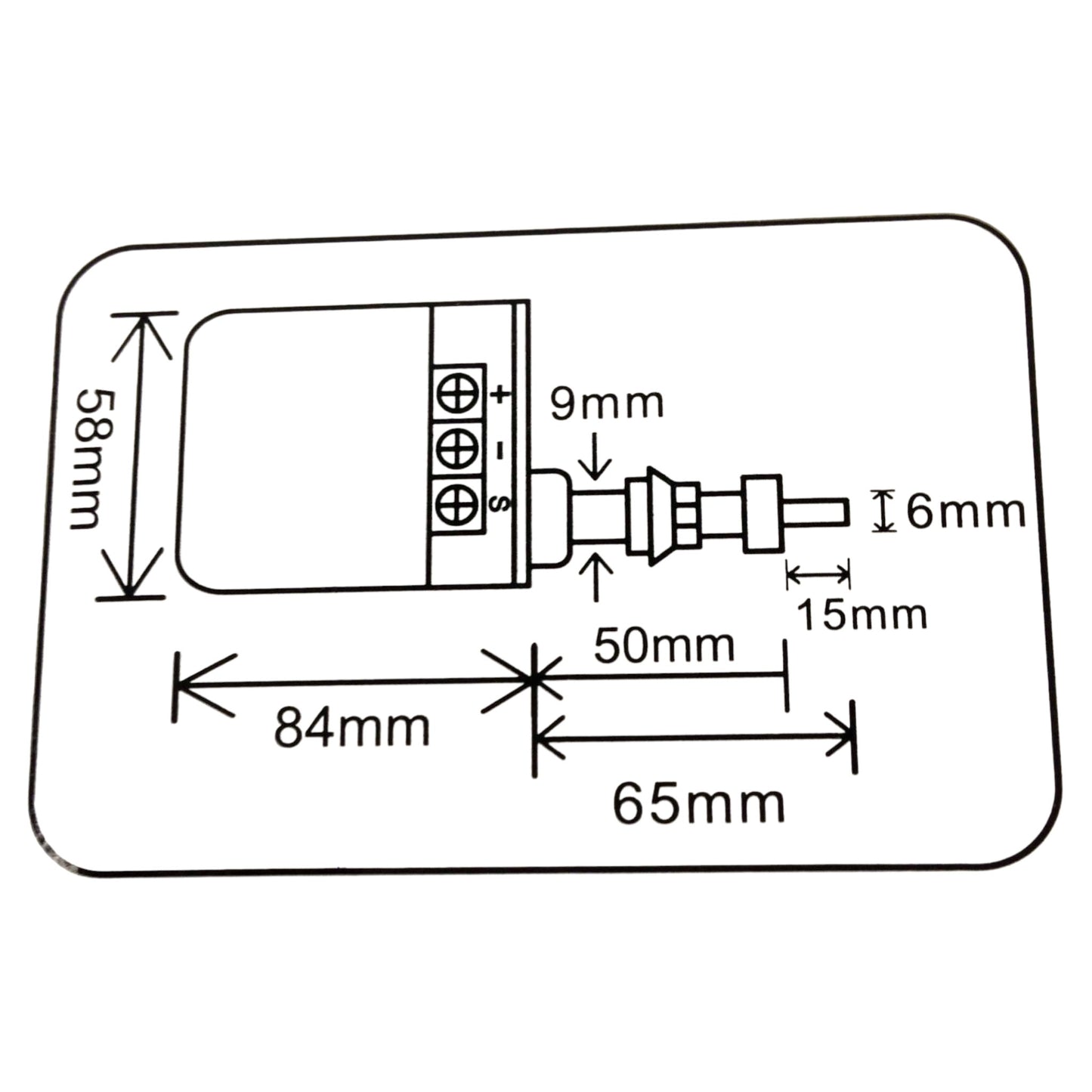 Pactrade Marine Boat Self Park Wiper Blade Motor 110 Deg Adjustable 2.5" Shaft