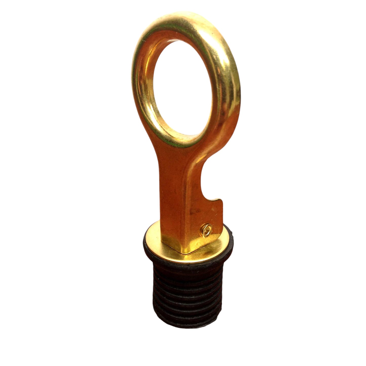 Pactrade Marine Boat Brass Flip Top Drain Plug 1" Diameter Snap Handle Neoprene Seal