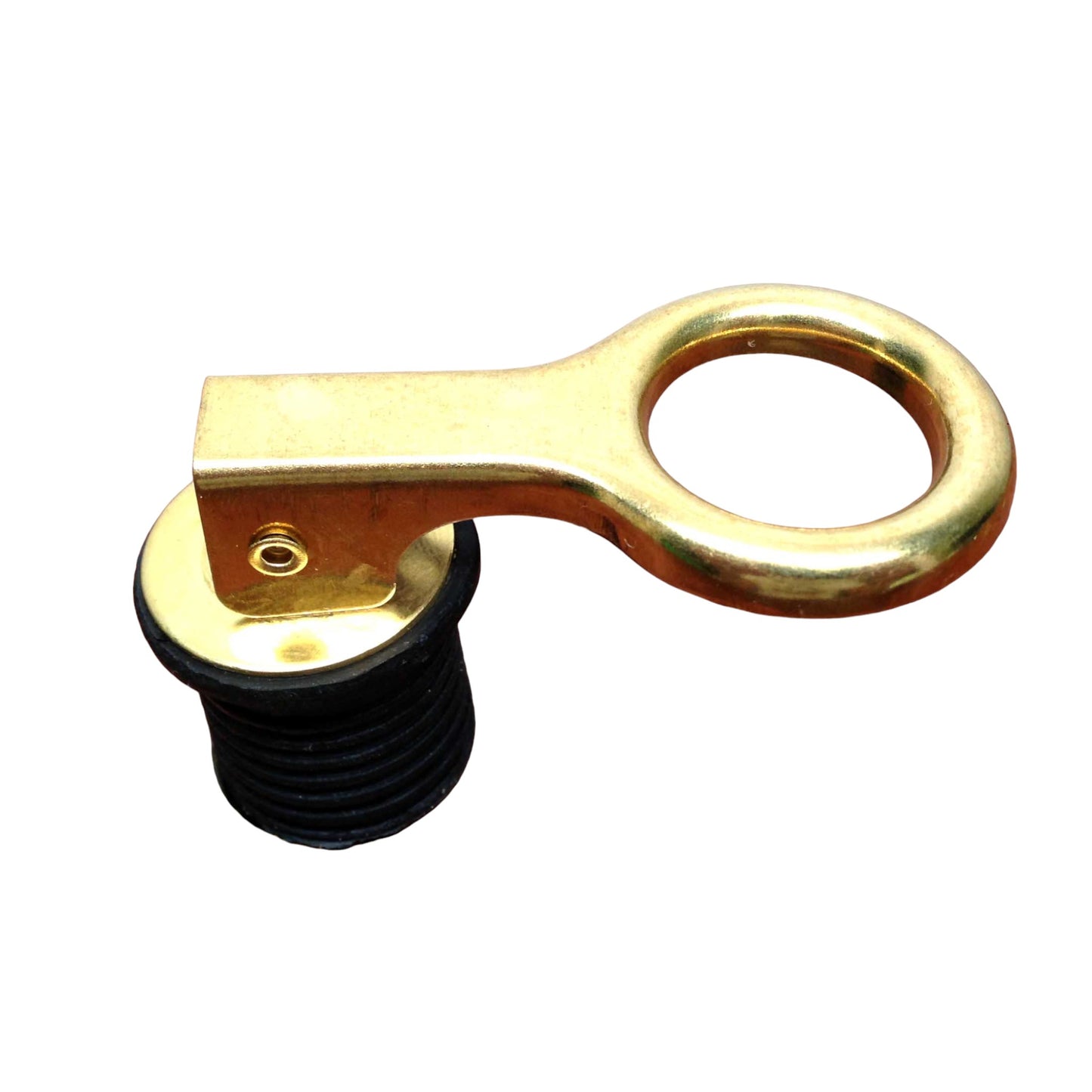 Pactrade Marine Boat Brass Flip Top Drain Plug 1" Diameter Snap Handle Neoprene Seal