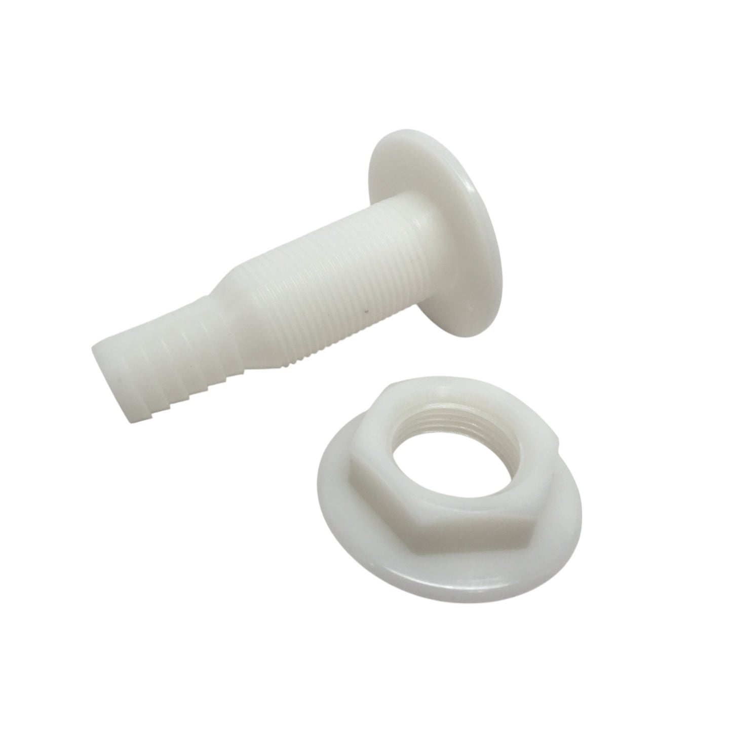 Pactrade Marine Boat White Plastic Thru-Hull Fittings Small Size For 0.75" Pipe 3" Height