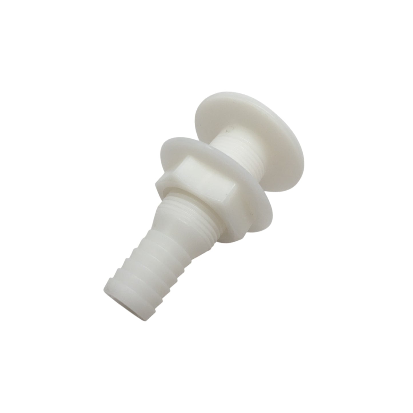 Pactrade Marine Boat White Plastic Thru-Hull Fittings Small Size For 0.75" Pipe 3" Height