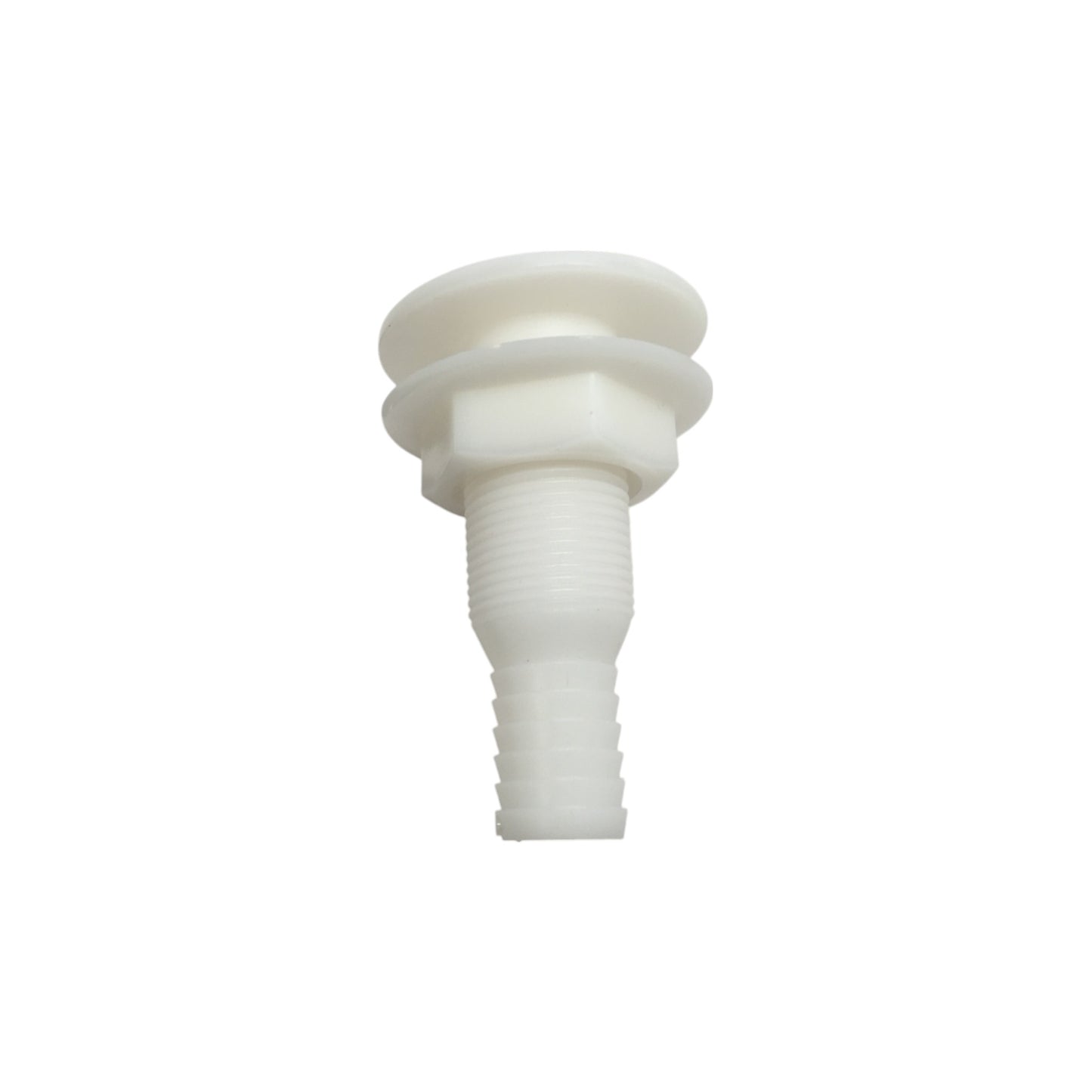 Pactrade Marine Boat White Plastic Thru-Hull Fittings Small Size For 0.75" Pipe 3" Height