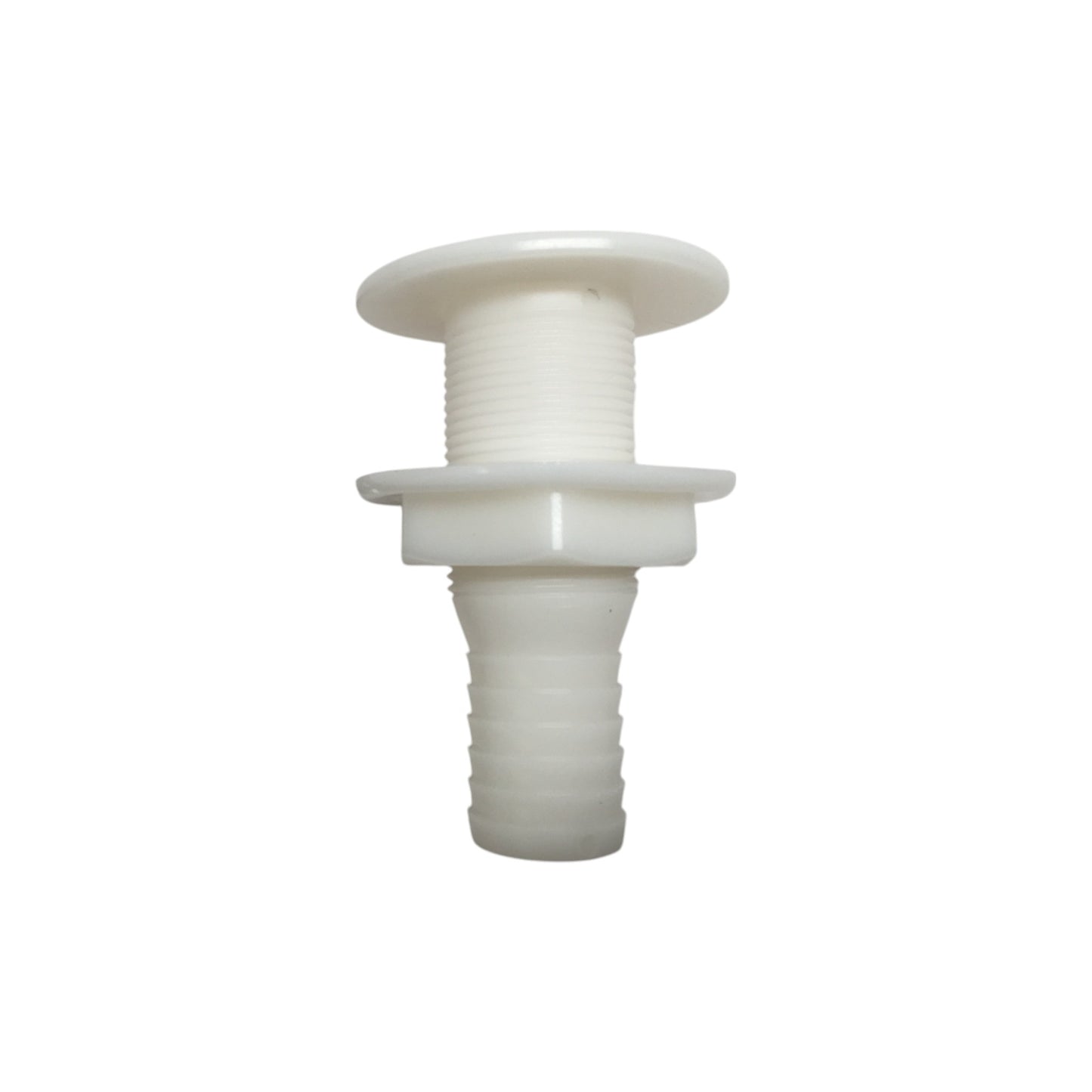 Pactrade Marine Boat White Plastic Thru-Hull Fittings Medium Size For 1" Pipe 3.5" Height