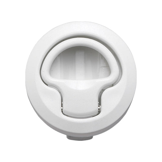 Pactrade Marine Boat White Plastic Flush Pull Slam Latch Hatch Lift 2 3/8"D