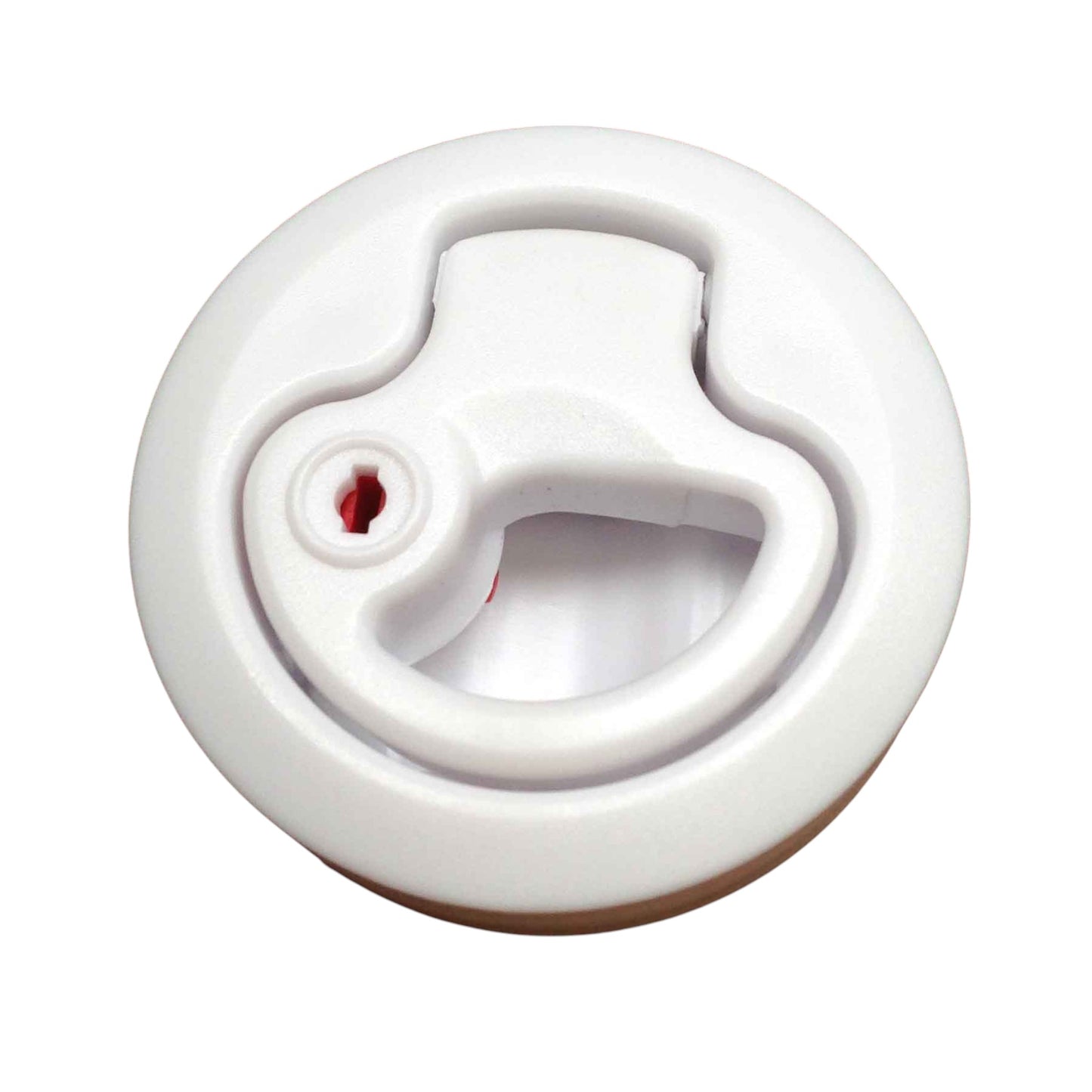 Pactrade Marine Boat Locking White Plastic Flush Pull Slam Latch Hatch Lift 2 3/8"D