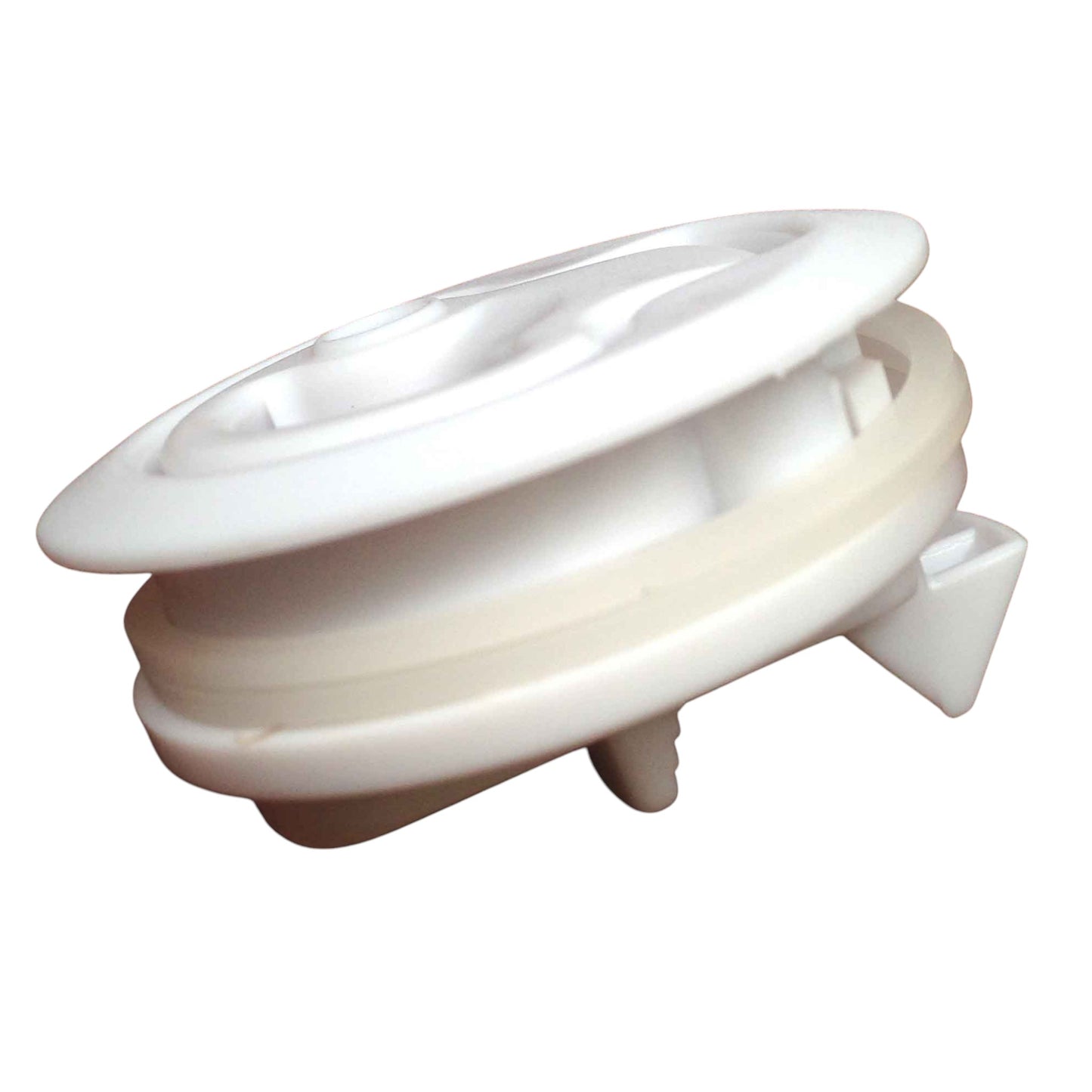 Pactrade Marine Boat Locking White Plastic Flush Pull Slam Latch Hatch Lift 2 3/8"D