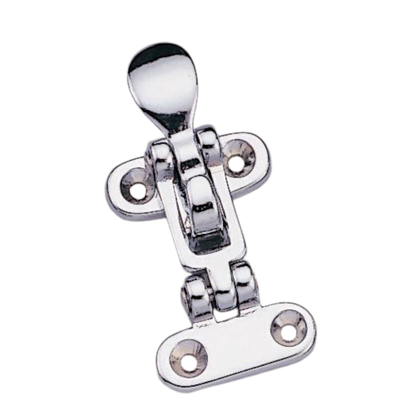 Pactrade Marine Boat Anti Rattle Door Keeper Chrome Plated Brass 3.8" BY 1.79"