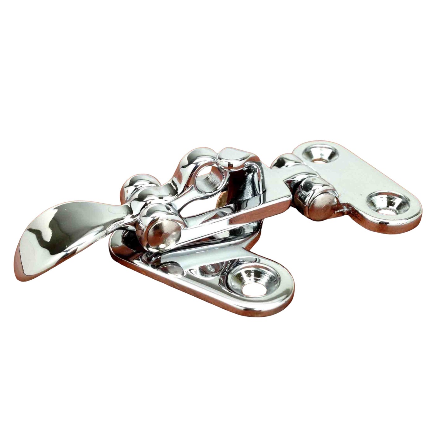 Pactrade Marine Boat Anti Rattle Door Keeper Chrome Plated Brass 3.8" BY 1.79"