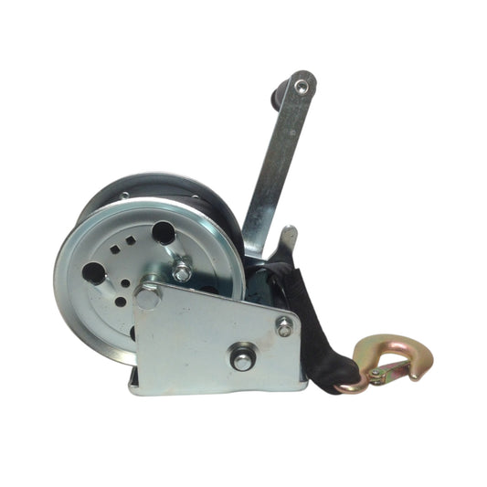 Pactrade Marine boat Trailer Winch With Nylon Belt 1000 Lbs Max Load Zinc Plated