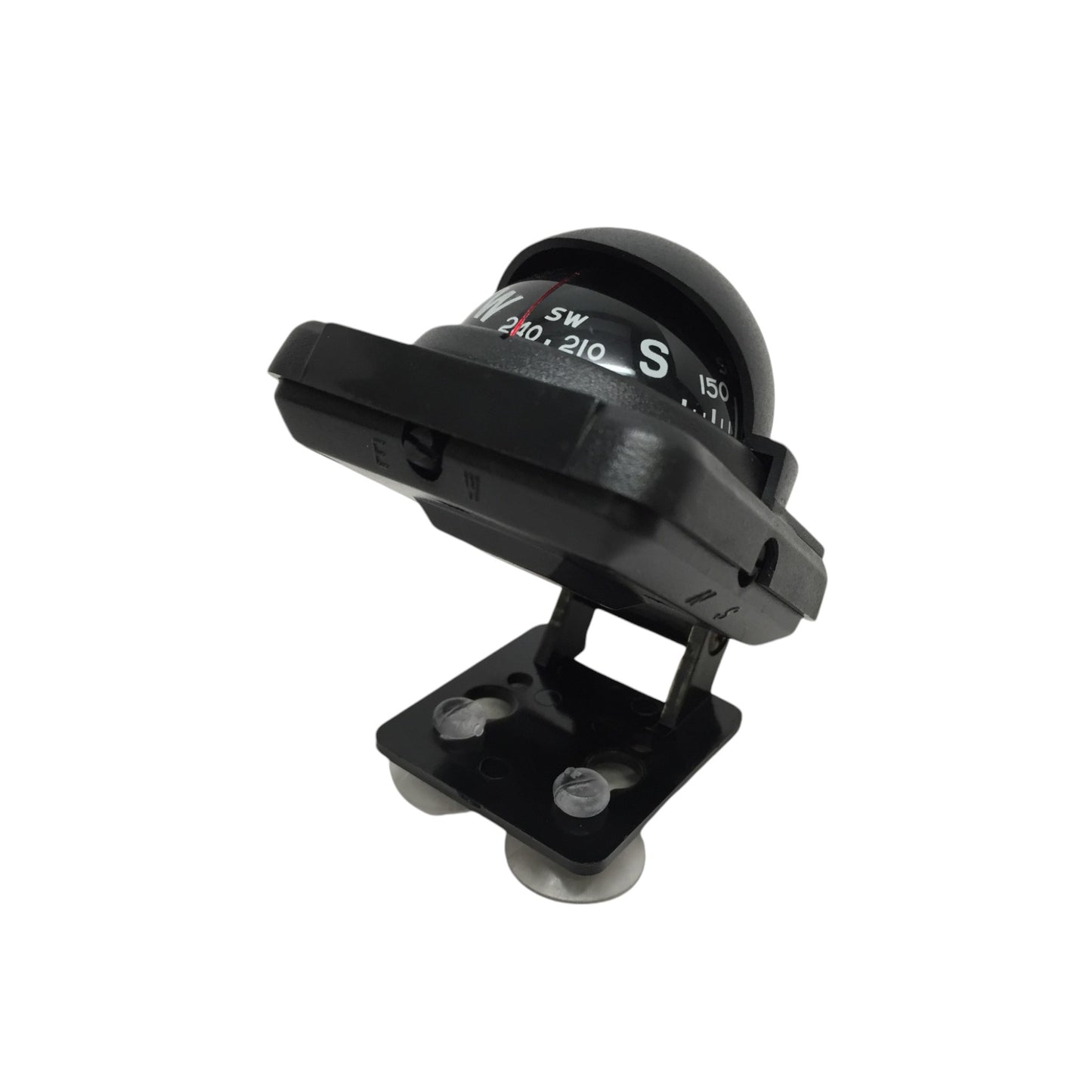 Pactrade Marine Boat Black Bracket & Suction Cups Adjustable Built-In Compensation System