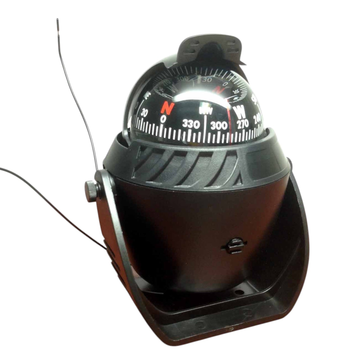 Pactrade Marine Boat Nautical Sport Black Lighted Compass With Bracket Visible Luber Line